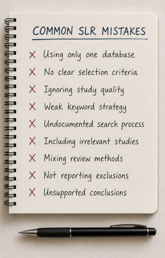 Common SLR mistakes