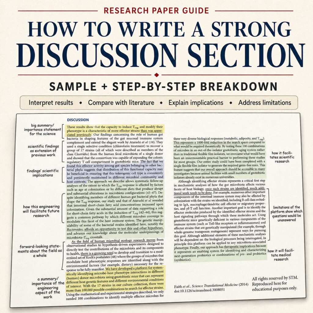 sample discussion section of a paper