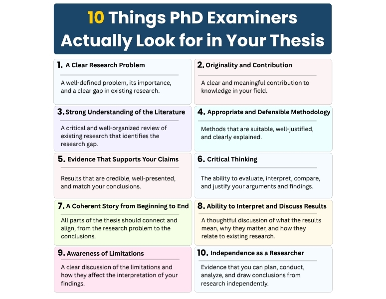 10 Things PhD Examiners Actually Look for in Your Thesis
